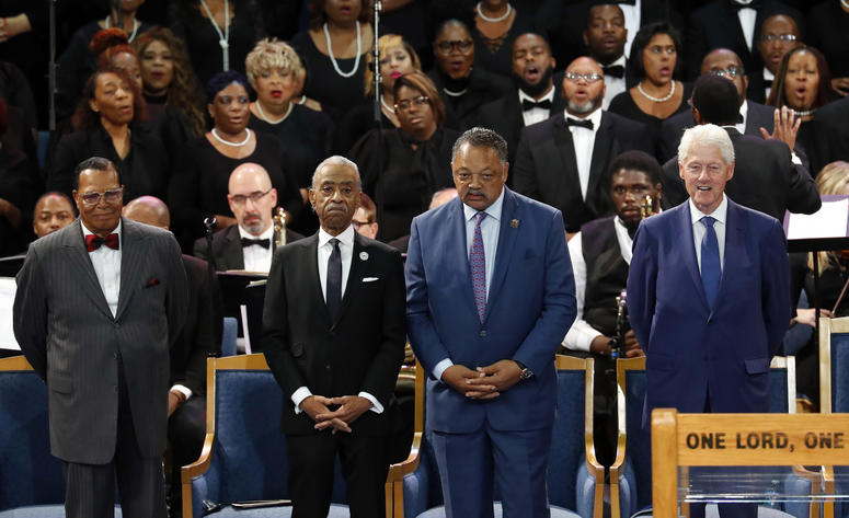 Aretha Franklin funeral guests Aretha Franklin funeral guests