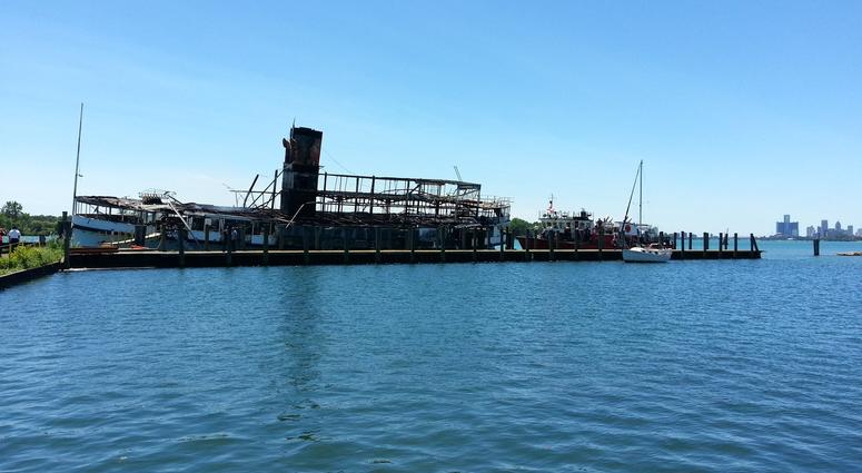 Boblo Boat burned Boblo Boat burned