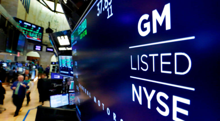 General Motors on stock exchange General Motors on stock exchange
