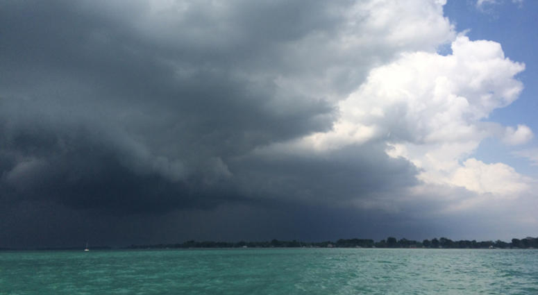 storm over the lake storm over the lake