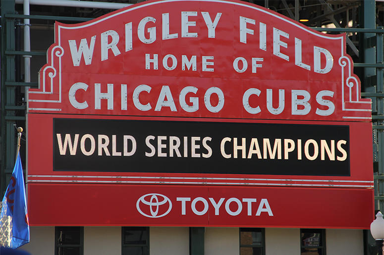Chicago Cubs Wrigley Field Marquee Chicago Cubs Wrigley Field Marquee