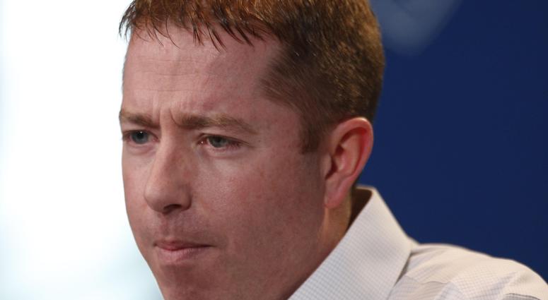 Feb 24, 2016; Indianapolis, IN, USA; Detroit Lions general manager Bob Quinn speaks to the media during the 2016 NFL Scouting Combine at Lucas Oil Stadium.