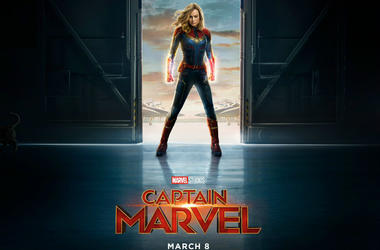 Movie poster for Marvel Studios' Captain Marvel' starring Brie Lason Movie poster for Marvel Studios' 'Captain Marvel' starring Brie Lason