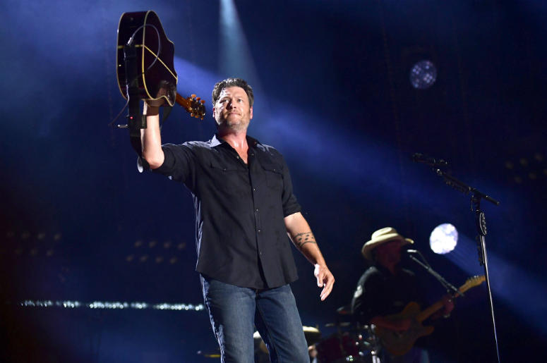 Blake Shelton Nashville, Tennessee - Blake Shelton. 2018 CMA Fest Nightly Concert held at Nissan Stadium.