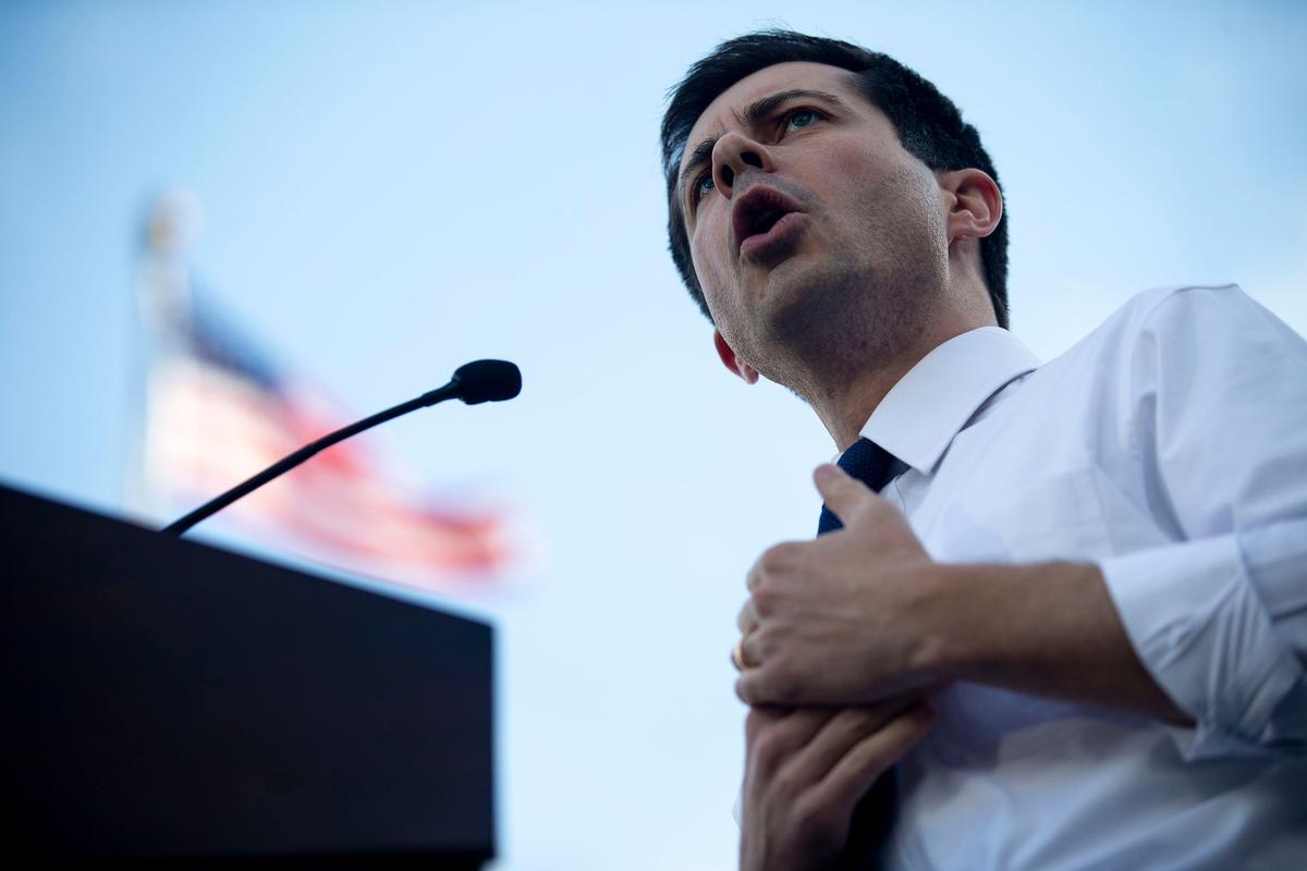 Presidential hopeful Pete Buttigieg Presidential hopeful Pete Buttigieg