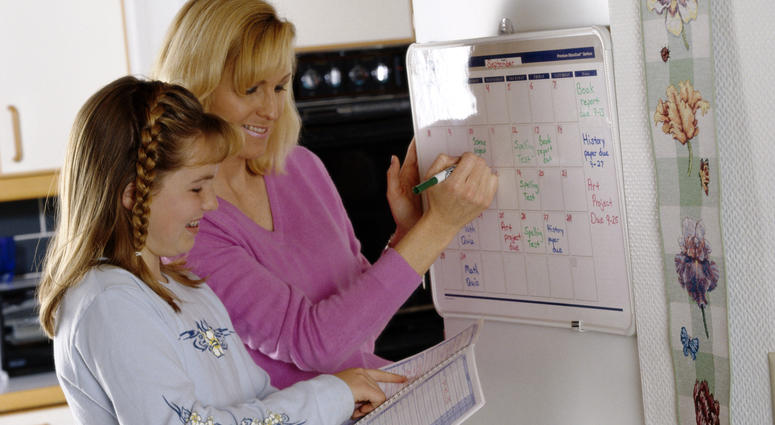 Radio.com Parents back to school tip, make a calendar of events together!