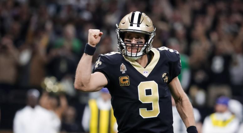 It is the Rams at Saints and Patriots at Chiefs to reach SB 53 New Orleans Saints QB Drew Brees