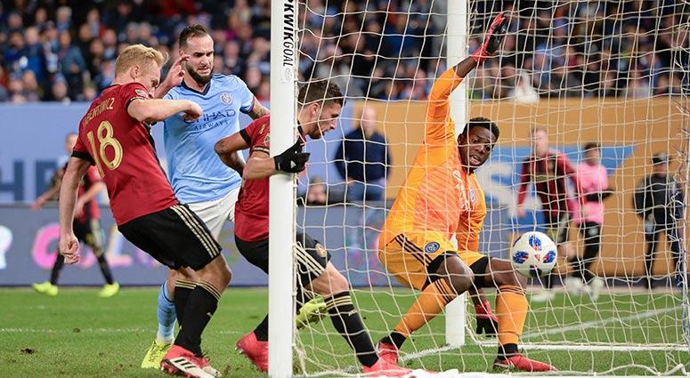Atlanta United midfielder Eric Remedi Atlanta United midfielder Eric Remedi