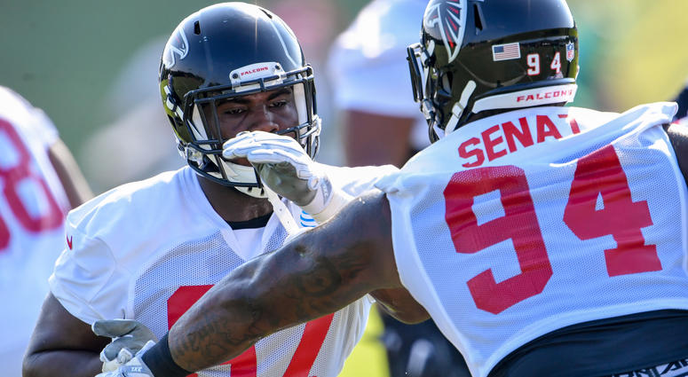 Atlanta Falcons defensive tackle Deadrin Senat Atlanta Falcons defensive tackle Deadrin Senat