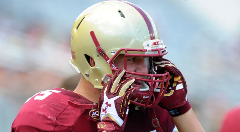 Boston College Eagles offensive lineman Chris Lindstrom Boston College Eagles offensive lineman Chris Lindstrom