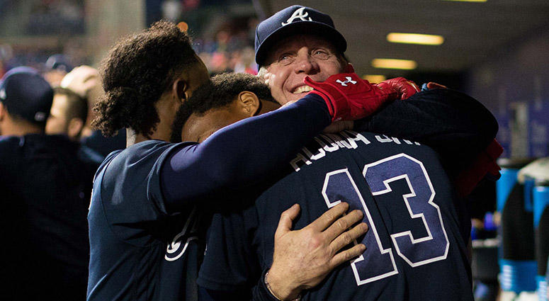 Atlanta Braves left fielder Ronald Acuna Jr. Atlanta Braves left fielder Ronald Acuna Jr.