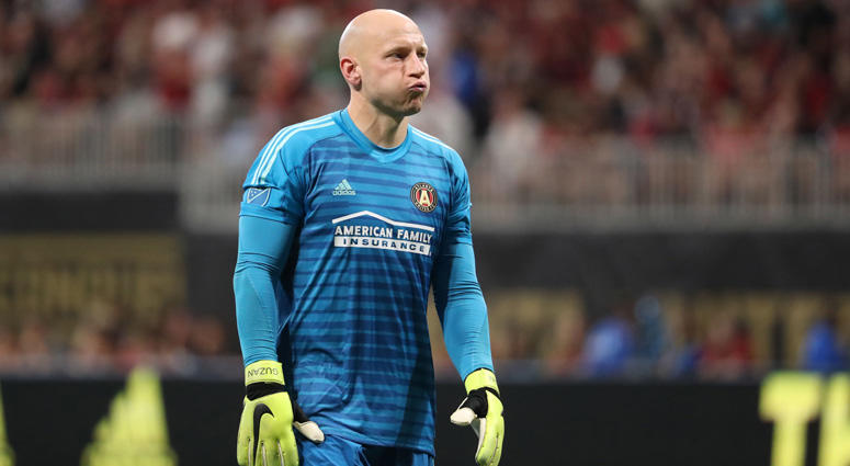 Atlanta United goalkeeper Brad Guzan Atlanta United goalkeeper Brad Guzan