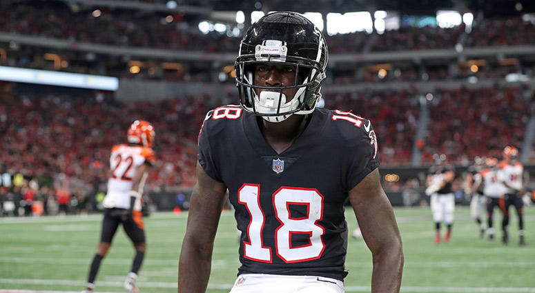 Atlanta Falcons wide receiver Calvin Ridley Atlanta Falcons wide receiver Calvin Ridley