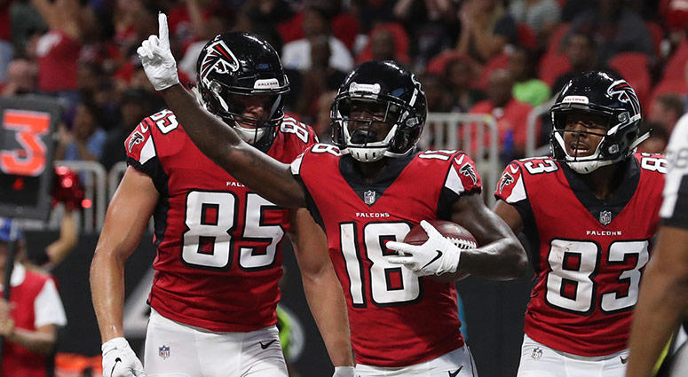 Atlanta Falcons wide receiver Calvin Ridley Atlanta Falcons wide receiver Calvin Ridley