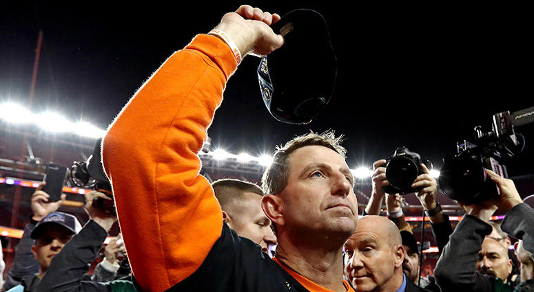 Clemson Tigers head coach Dabo Swinney Clemson Tigers head coach Dabo Swinney