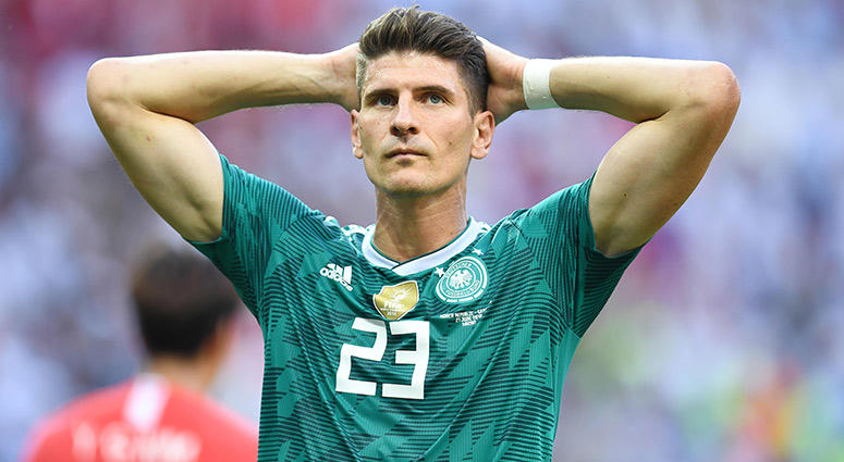 Germany forward Mario Gomez Germany forward Mario Gomez