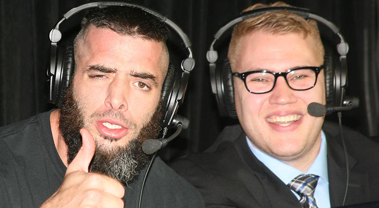 Ian Riccaboni with Mark Briscoe Ian Riccaboni with Mark Briscoe