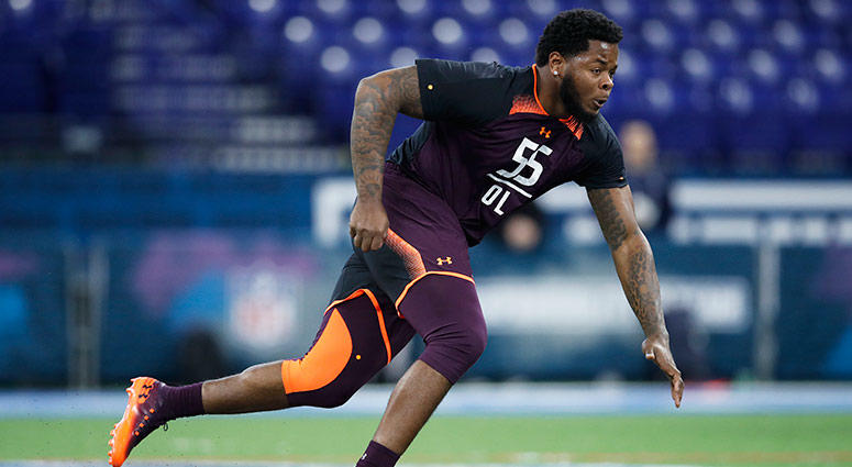 Offensive lineman Jawaan Taylor of Florida Gators Offensive lineman Jawaan Taylor of Florida Gators