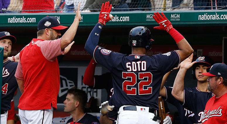 Washington Nationals right fielder Juan Soto Washington Nationals right fielder Juan Soto