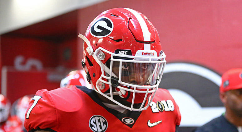 Georgia Bulldogs linebacker Lorenzo Carter Georgia Bulldogs linebacker Lorenzo Carter