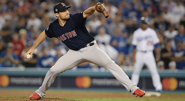 Boston Red Sox pitcher Nathan Eovaldi Boston Red Sox pitcher Nathan Eovaldi