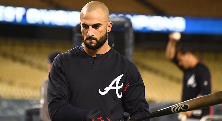 Atlanta Braves outfielder Nick Markakis Atlanta Braves outfielder Nick Markakis