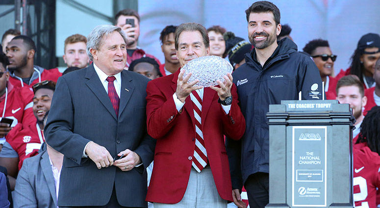 Nick Saban of the Alabama Crimson Tide Nick Saban of the Alabama Crimson Tide