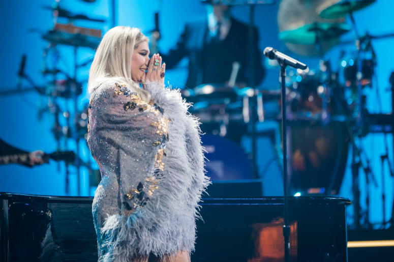 Kesha Recording Artist Kesha performs onstage during 60th Annual GRAMMY Awards - I'm Still Standing: A GRAMMY Salute To Elton John at the Theater at Madison Square Garden on January 30, 2018 in New York City.